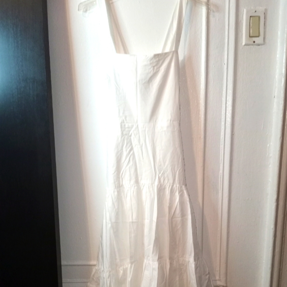 BANANA REPUBLIC white flare summer dress